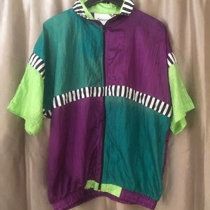 Ameeras 80s style shirt zebra retro size M new